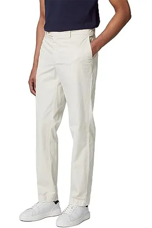 Hackett Męskie spodnie C Chino Sanderson, białe (białe), 36W/34L, , 36W / 34L