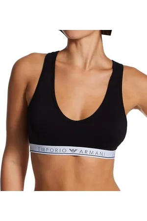 Emporio Armani Damski Bralette Iconic Logo Bra, , XL