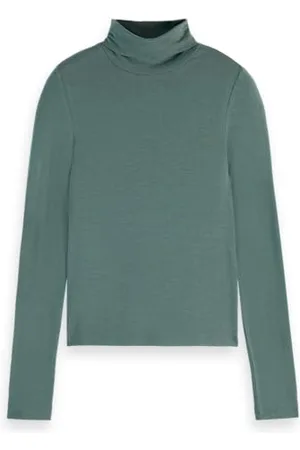 Scotch&Soda Roll Up Neck Ls T-Shirt, , S