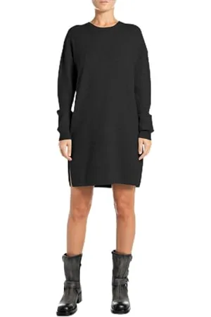 Replay Damska sukienka z dzianiny oversize, , S