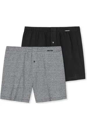 Schiesser Herren 2 PACK Boxershorts Baumwolle Jersey weich - Jerseyboxer