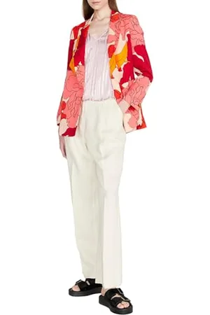 Sisley Damska koszulka Top 5W92LH00L, liliowa 84D, XS, , XS