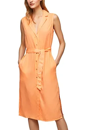 Pepe Jeans Sukienka damska Maggie, Pomarańczowy (brzoskwinia), XXS