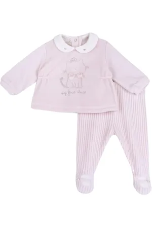 chicco Komplet garnituru dla niemowląt 0-24 miesięcy, z wygodnym otworem, ciepły i miękki szenil, nadaje się do prania w pralce, dla dziewczynek i chłopców, 0-24 miesięcy, pomysł na prezent