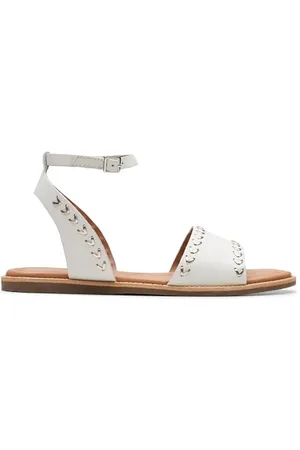 Clarks Damskie sandały w stylu marynistycznym, złamana biel, Lea, 39 EU, , 39.5 EU