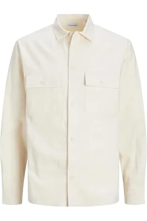 JACK & JONES Jjevenice Linen Overshirt Ls Sn, , M