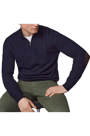 Hackett Hackett Merino Half Zip Sweater M
