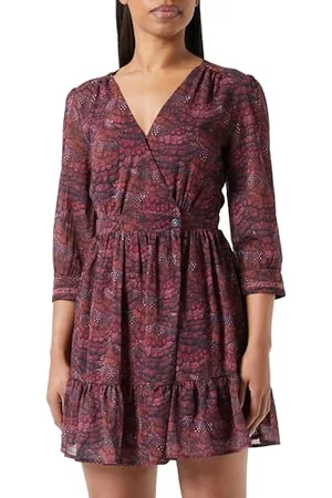 Scotch&Soda Damska sukienka Wrap Mini Luźna sukienka, , 34, , 34