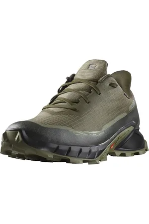 Salomon Męskie buty trekkingowe Alphacross 5 Gore-tex, Olive Night Black Deep Lichen Green, 40 EU