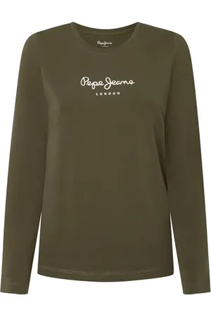 Pepe Jeans Damska koszulka New Virginia Ls N, zielona, XS, , XS