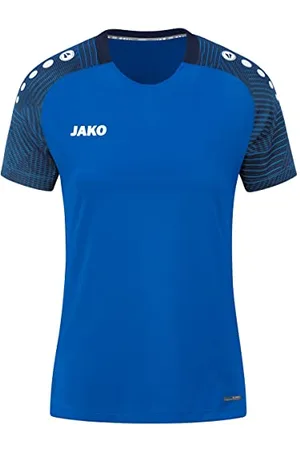 Jako Damski T-Shirt Performance, Aqua/biały/Marine, 34-36, 6197