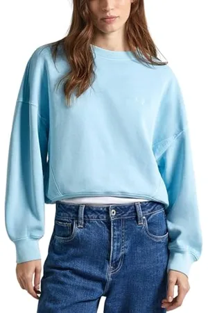 Pepe Jeans Bluza damska Lynette, niebieska (Aqua Blue), XL, , XL