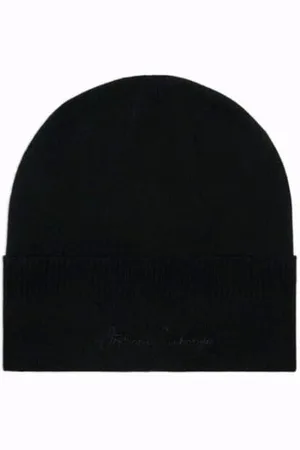 Armani Exchange Ophelia damska czapka beanie z logo Signature On Tone, , Rozmiar uniwersalny
