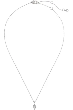 Kate Spade Signature Solitaire Bokeed Studs and Pendant Set, Clear/Srebrny