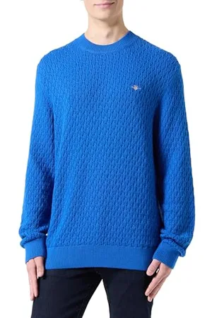 GANT Textured Cotton C-Neck, , 5XL
