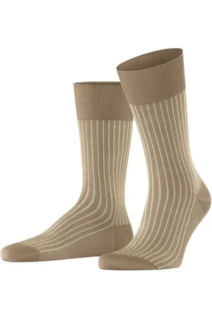 Falke Mężczyźni Skarpety Oxford Stripe M So Bawełna z wzorem 1 Para, , 39-40