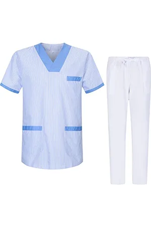 MISEMIYA Zestaw do szorowania mundurów unisex - mundurek medyczny z topem i spodniami - Ref.G713-6802, , XS