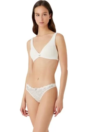 Emporio Armani Damski Bralette Dreamy Viscose Lace Padded Bra, , XS
