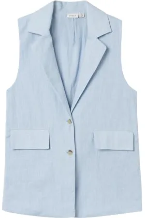 NAME IT Dziewczęca NKFFALINNEN Waistcoat kamizelka garniturowa, , 116, , 116 cm