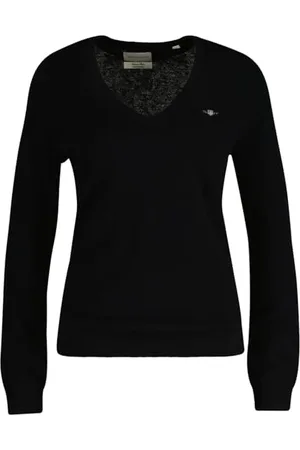 GANT Extrafine Lambswool dekolt w serek, , S