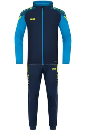 Jako Męski dres treningowy poliester Performance z kapturem, granatowy/ niebieski, L