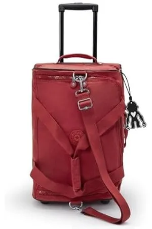 Kipling TEAGAN US, Duffle z małymi kołami, 27.5 x 80 x 58 cm, (CZERWONY)