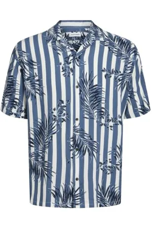 JACK & JONES Męska koszula Jjjeff Resort AOP Shirt SS, , S