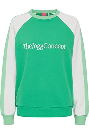 TheJoggConcept Bluza damska JCSAFINE Raglan Sweat Sweatshirt, 201742 / Mint Mix, XL, , XL