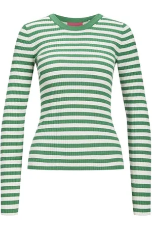 JJXX Jxjodi Tight Stripe Crew Neck Knit, , L