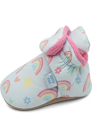 Dotty Fish Buty dziecięce - Wygodne i ciepłe bawełniane buty zimowe - Antypoślizgowa zamszowa podeszwa - Podszewka z polaru - 0-18 miesięcy, , 12-18 Months Infant