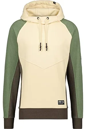 alife kickin Alife and Kickin męska bluza MiroAK A bluza z kapturem, sweter S-XXXL, kremowa melanż, S