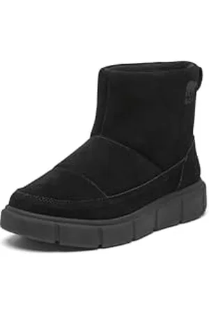sorel Damskie buty Explorer 3 wsuwane wodoodporne modne buty, czarne, sól morska, 38 EU, , 38.5 EU