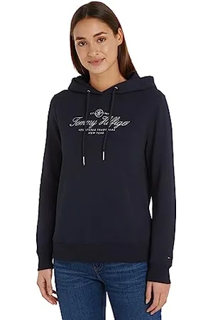 Tommy Hilfiger Damska bluza z kapturem Regular Hilfiger Script, , S