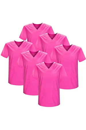 MISEMIYA Pakiet 6 sztuk - Unisex medyczna medyczna pielęgniarka jednolite opieki zdrowotnej, , 3XL