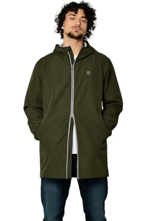 Kaporal 5 Kurtka męska, regularny krój, długi rękaw, kołnierz z kapturem, model Badox, ciemny kolor khaki, rozmiar 3XL, , 3XL