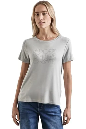 Street one Studs Wording Shirt, , 38