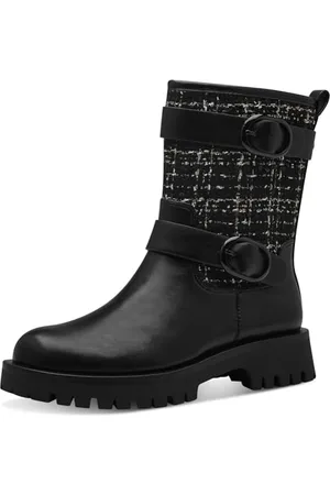 Tamaris Damskie buty 1-25834-41, modne buty, czarne kombinowane, 40 EU, , 40 EU