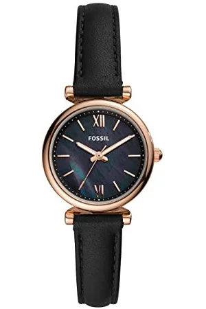 Fossil Carlie Mini Zegarek damski, mechanizm kwarcowy z paskiem ze stali szlachetnej lub skóry