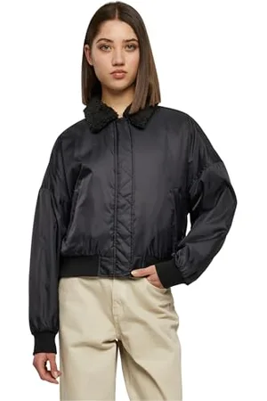 Urban classics Damska kurtka damska Pilot Bomber Jacket black/black 5XL, , 5XL