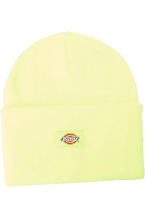 Dickies Akrylowa czapka beanie z mankietami, neonowy żółty, OS, , Rozmiar uniwersalny