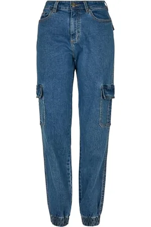 Urban classics Damskie spodnie cargo ze stretchem organicznym, , 52