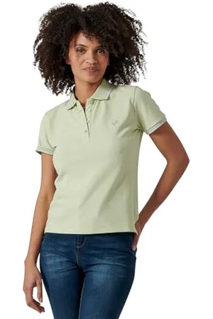 Kaporal 5 Polo, model jule, damski, mint, S; dopasowany krój, krótkie rękawy, dekolt polo, , S