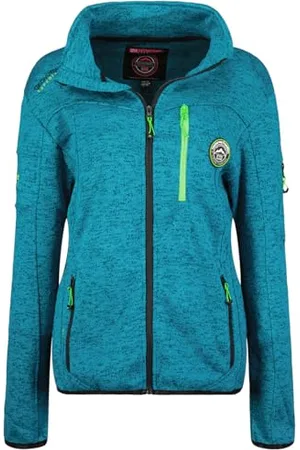 Geographical Norway Trincesse Damski ciepły polar ciepły damski zamek błyskawiczny kurtka jesienno-zimowa ciepła damska - długi rękaw sweter futrzany miękki komfort na zewnątrz ( XL)