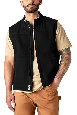 Dickies Męska kamizelka z podszewką z kaczką Sherpa M Work Utility Odzież wierzchnia, kolor czarny, S, , S