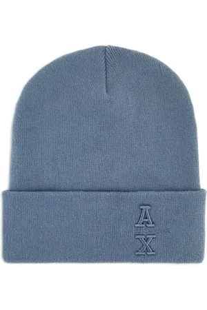 Armani Exchange Męska czapka beanie z logo Axed, , rozmiar uniwersalny