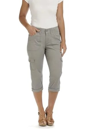 Lee Damskie spodnie cargo Austyn o luźnym kroju z dzianiny w talii, Szary (Frost Grey), 34