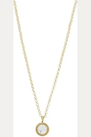 Kate Spade Set in Stone Mini wisiorek, Clear/Gold