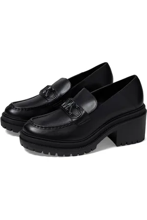 Michael Kors Rocco Heeled Loafer, Mokasyna Damska, Black, 42.5 EU, , 42.5 EU