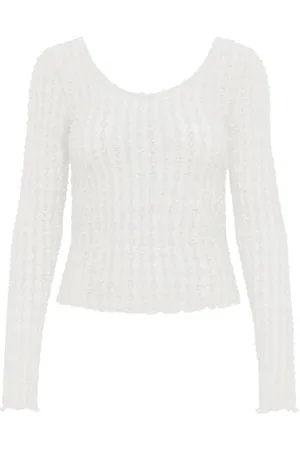 ONLY ONLTWINKY L/S LACE TOP JRS, , XL
