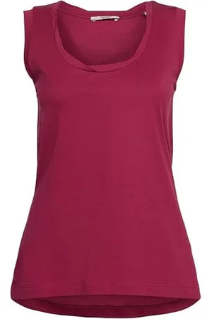 ESPRIT Damski 053EE1K310 T-shirt, 650/DARK PINK, XS, 650 / ciemnoróżowy, XS